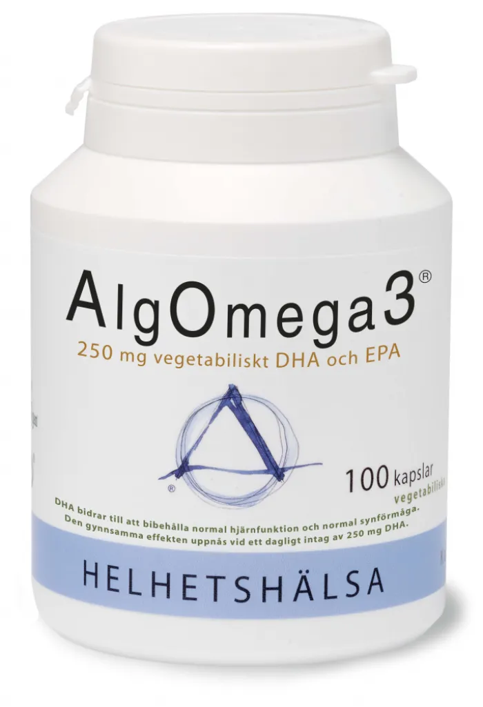AlgOmega3® 100 kapslar - Helhetshälsa produktbild