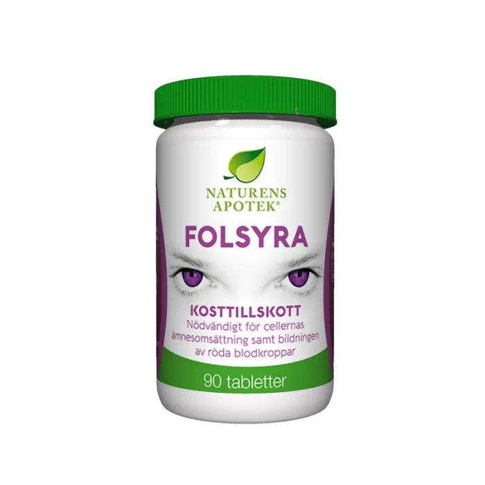 B12 folsyra 90 tabletter - Naturens Apotek produktbild
