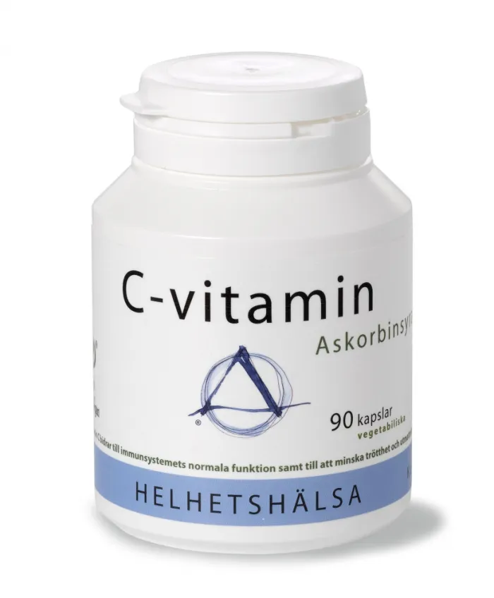 C-vitamin askorbinsyra, 90 kapslar - Helhetshälsa produktbild
