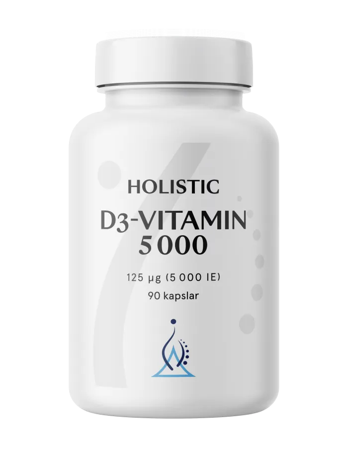 D3-Vitamin 5000, 90 kapslar - Holistic produktbild