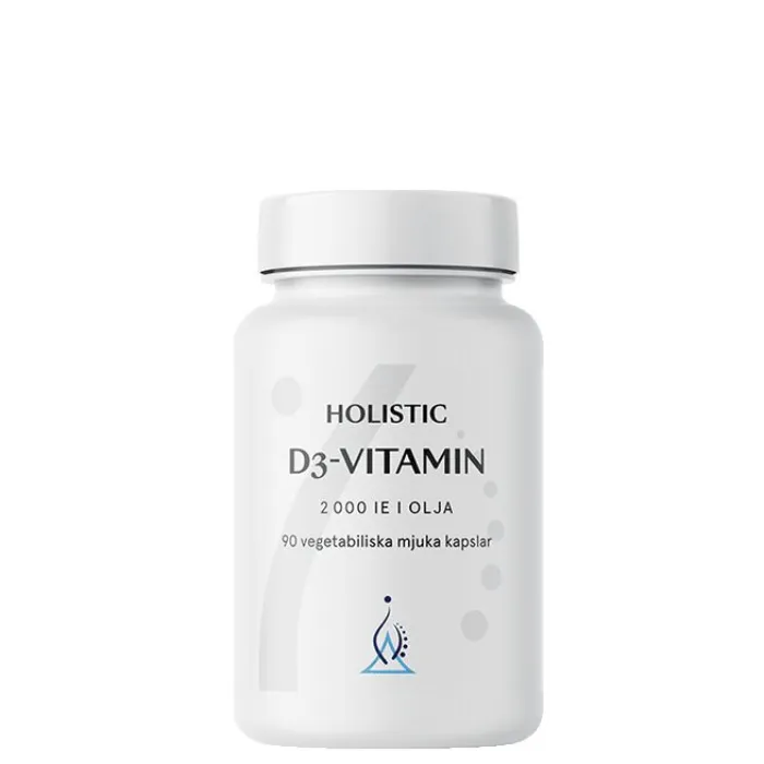 D3-vitamin i olja, 90 kapslar - Holistic produktbild