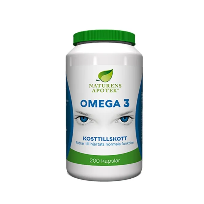 Omega 3 200 kapslar - Naturens Apotek produktbild
