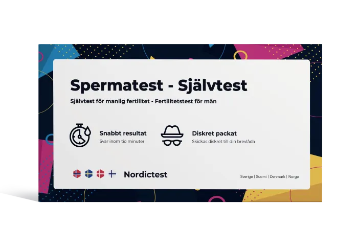 Spermatest - Självtest för manlig fertilitet produktbild