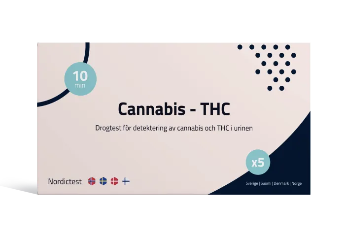 THC/Cannabistest för privat bruk 5-pack produktbild