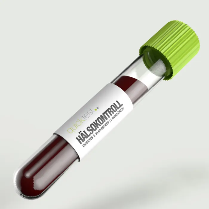 Hälsokontroll Diabetes & blodsocker - 3 markörer produktbild