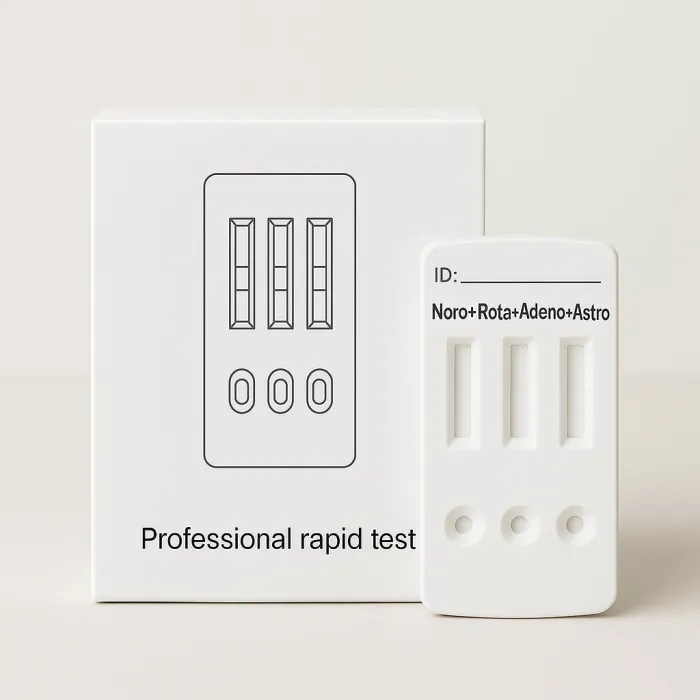 Norovirus + Rotavirus + Adenovirus + Astrovirus Kombinationstest 10-pack – Professionellt bruk produktbild