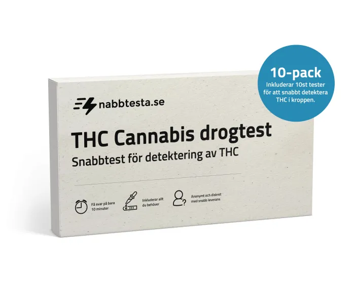 THC Cannabis Drogtest - Snabbtest 10-pack produktbild